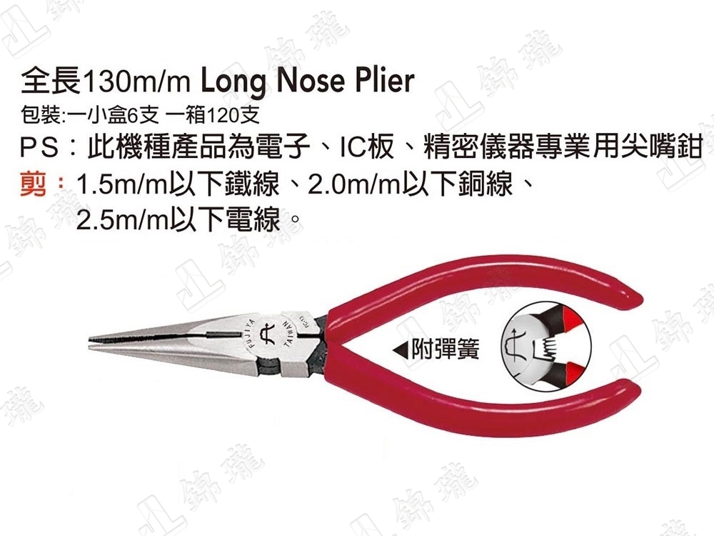 電子迷你尖嘴鉗附彈簧