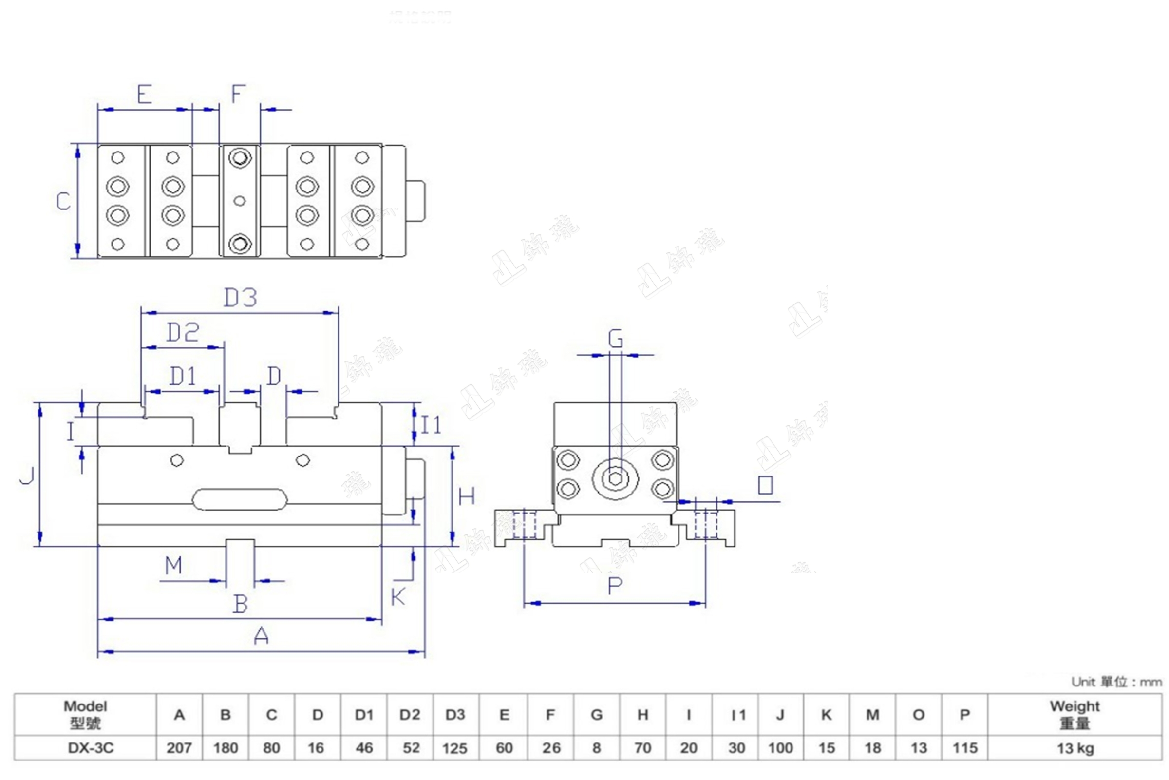 DX-3C 同動雙夾虎鉗