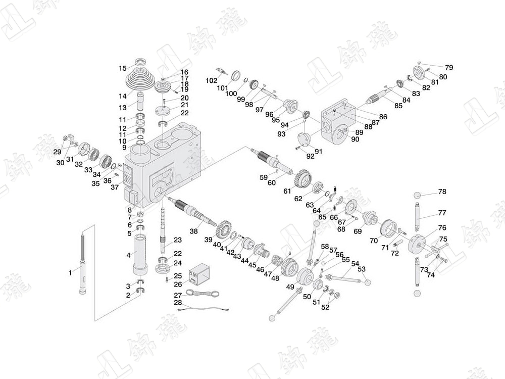 KSA-25B 1" 空中自動鑽床